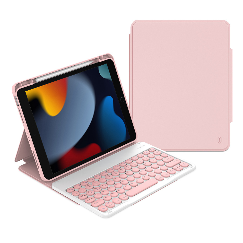 Apple iPad 10.2 2021 (9.Nesil) Uyumlu Wiwu Protective Gizli Kalem Bölmeli Klavyeli Kılıf - 14