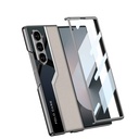 Samsung Galaxy Z Fold 6 Uyumlu Kılıf Ultra İnce Kamera Korumalı PC + Deri Arka Yüzey Zore Kıpta Poligan Kapak - 2