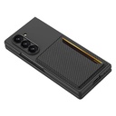 Samsung Galaxy Z Fold 6 Uyumlu Karbonfiber Arka Yüzey Zore Kartlıklı Z-Kart Kıpta Sert Kapak - 2