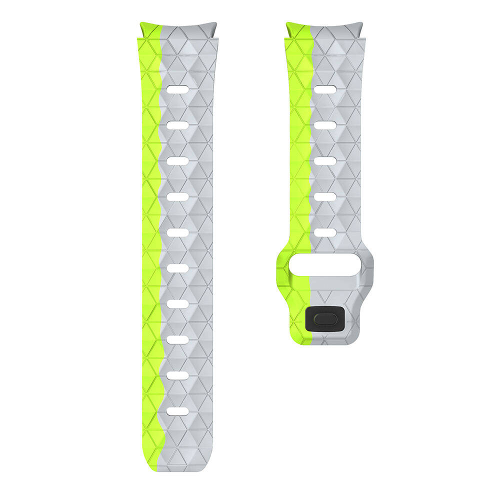Samsung Galaxy Watch 6 44mm Uyumlu Zore KRD-116 20mm Futbol Desenli Spor Tasarımlı Silikon Kordon - 23
