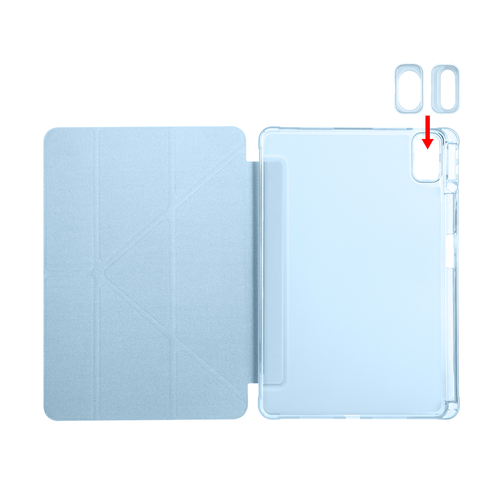 Huawei Matepad SE 11 Uyumlu Kılıf Zore Tri Folding Kalem Bölmeli Standlı Kılıf - 10