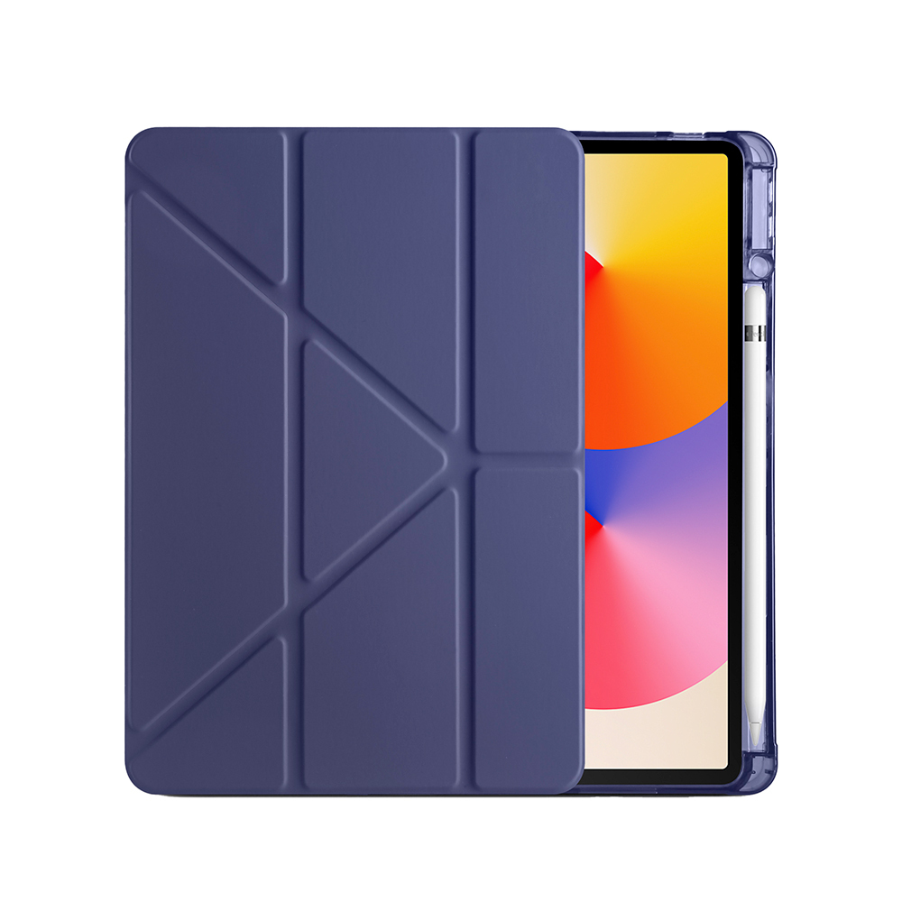 Huawei Matepad SE 11 Uyumlu Kılıf Zore Tri Folding Kalem Bölmeli Standlı Kılıf - 16