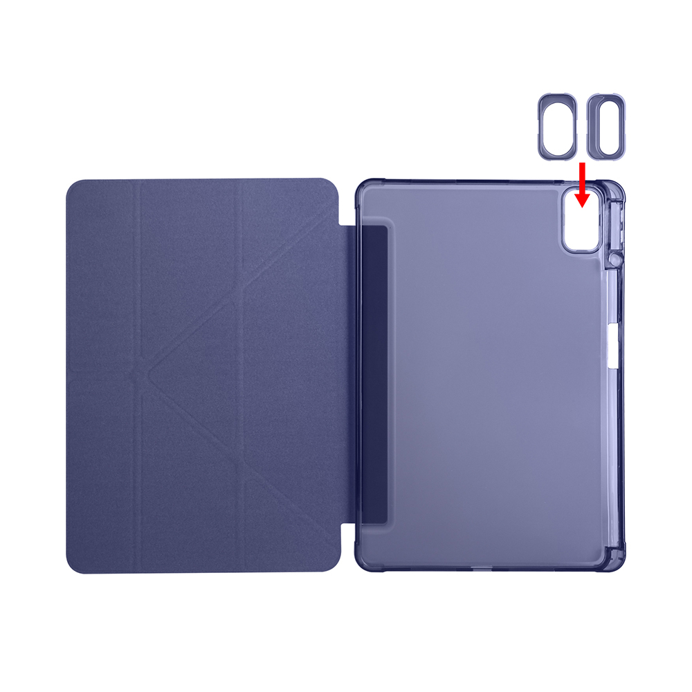 Huawei Matepad SE 11 Uyumlu Kılıf Zore Tri Folding Kalem Bölmeli Standlı Kılıf - 17