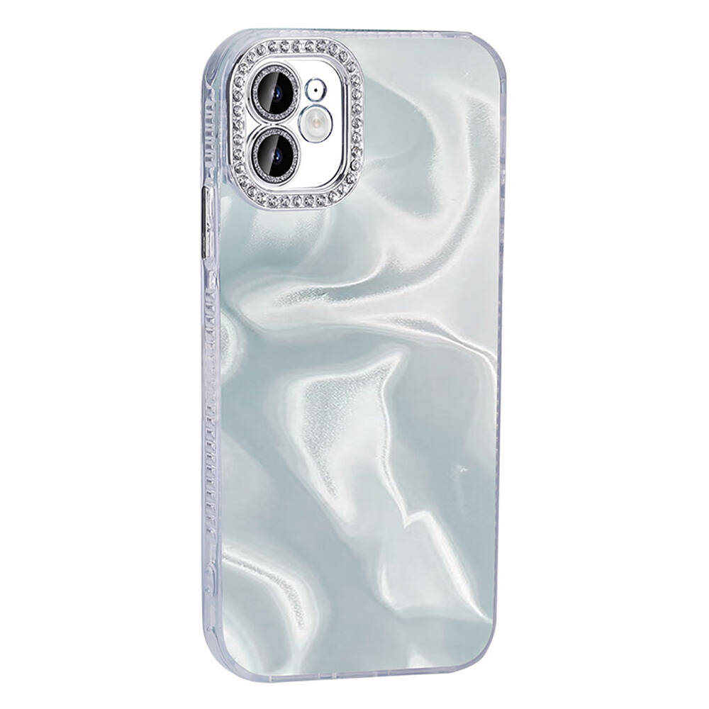Apple iPhone 11 Uyumlu Kılıf Airbagli Parlak Taş Detay Tasarımlı Zore Esila Kapak - 2