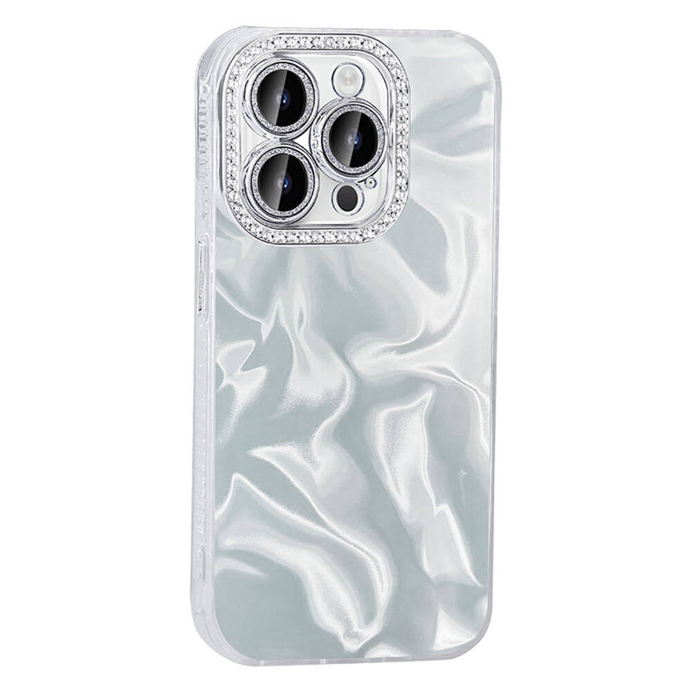 Apple iPhone 15 Pro Max Uyumlu Kılıf Airbagli Parlak Taş Detay Tasarımlı Zore Esila Kapak - 2