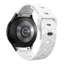 Samsung Galaxy Watch 5 40mm Uyumlu Zore KRD-116 20mm Futbol Desenli Spor Tasarımlı Silikon Kordon - 25