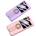 Samsung Galaxy Z Flip 6 Uyumlu Kılıf Kamera Korumalı Yüzüklü Zore Flip Ring Kıpta Kapak - 2