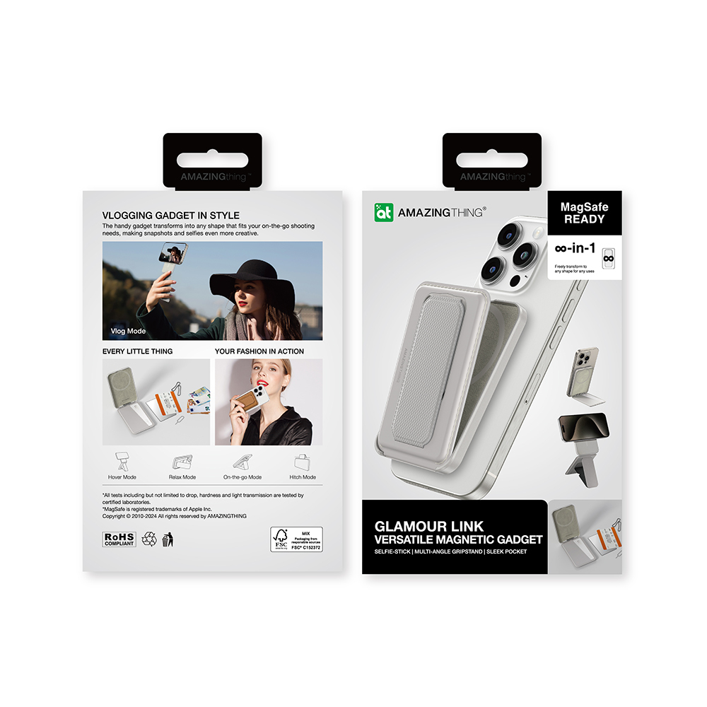 Amazingthing Glamour Link Fonksiyonel Çok Yönlü Grip Standlı Magnetik Kartlık - 40