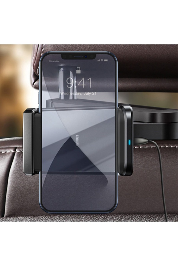 Baseus Araç Koltuk Telefon Tutucu Kablosuz Wireless 15W Hızlı Şarj Cihazı