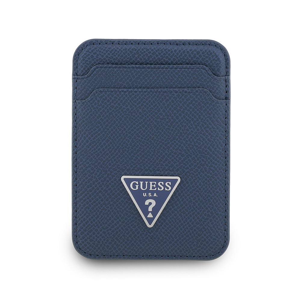 Guess Orjinal Lisanslı 2 Hazneli Üçgen Logolu Deri Magnetik Kartlık - 10