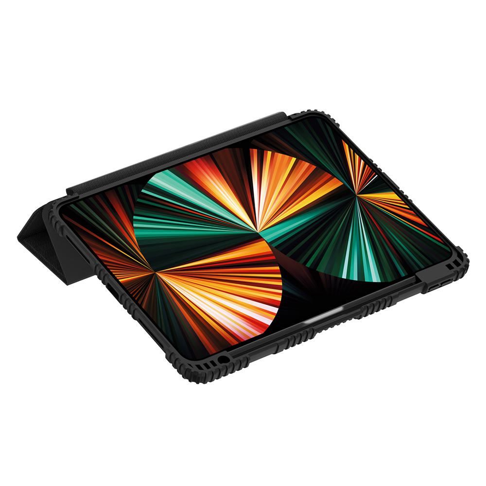 Apple iPad 11.Nesil 2025 Uyumlu Raptic Armor Serisi Airbagli Katlanabilir Standlı Smart Cover Kılıf - 1