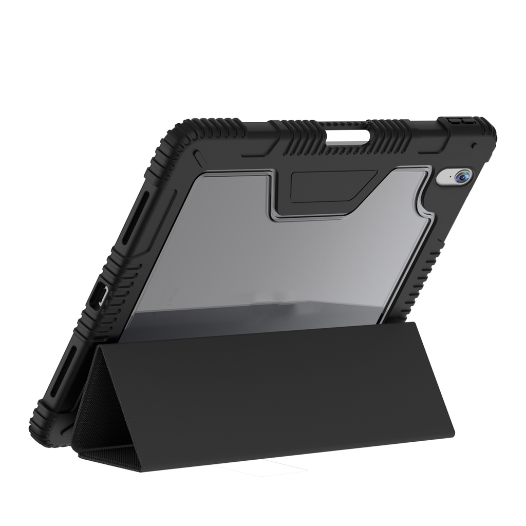 Apple iPad 11.Nesil 2025 Uyumlu Raptic Armor Serisi Airbagli Katlanabilir Standlı Smart Cover Kılıf - 3