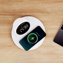 Wiwu Wi-W017 Kablosuz Şarj Standlı Çift Alarmlı Dijital Saatli Bluetooth Speaker Hoparlör - 6