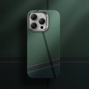 Apple iPhone 16 Pro Max Kılıf Magsafe Şarj Özellikli Karbon Fiber Tasarımlı Benks Passion Green ArmorAir Kevlar Kapak - 7