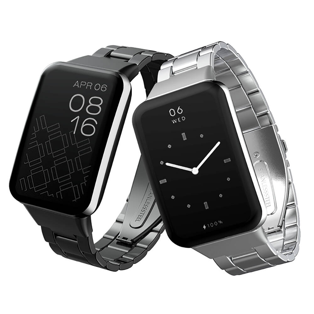 Xiaomi Mi Band 7 Pro Uyumlu KRD-04 Metal Kordon - 2
