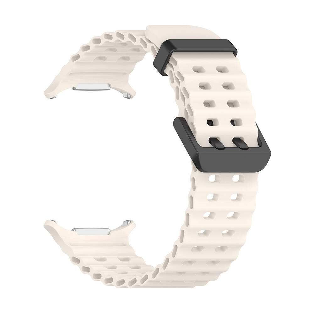 Samsung Galaxy Watch Ultra 47mm Uyumlu Zore KRD-118 Tırtıklı Tasarım Silikon Kordon - 10