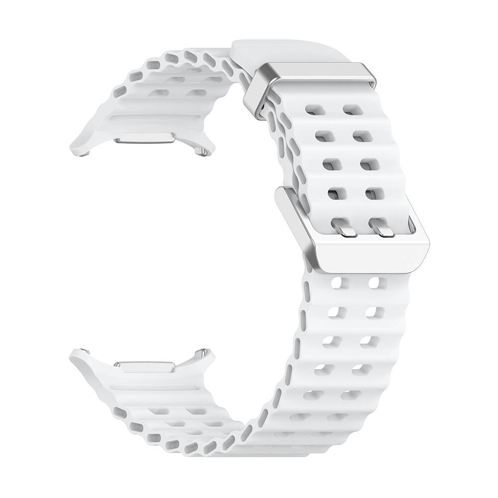 Samsung Galaxy Watch Ultra 47mm Uyumlu Zore KRD-118 Tırtıklı Tasarım Silikon Kordon - 12