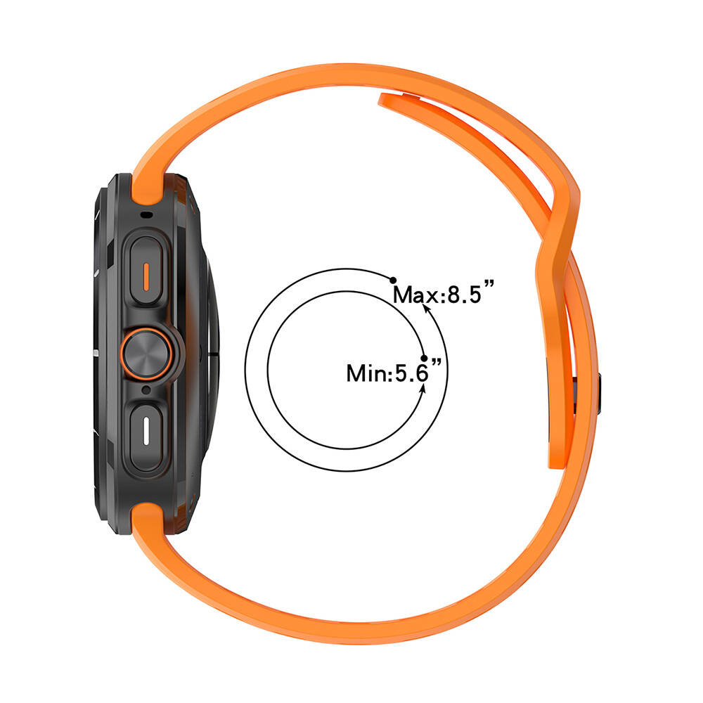 Samsung Galaxy Watch Ultra 47mm Uyumlu Zore KRD-119 Delikli Tasarım Silikon Kordon - 2