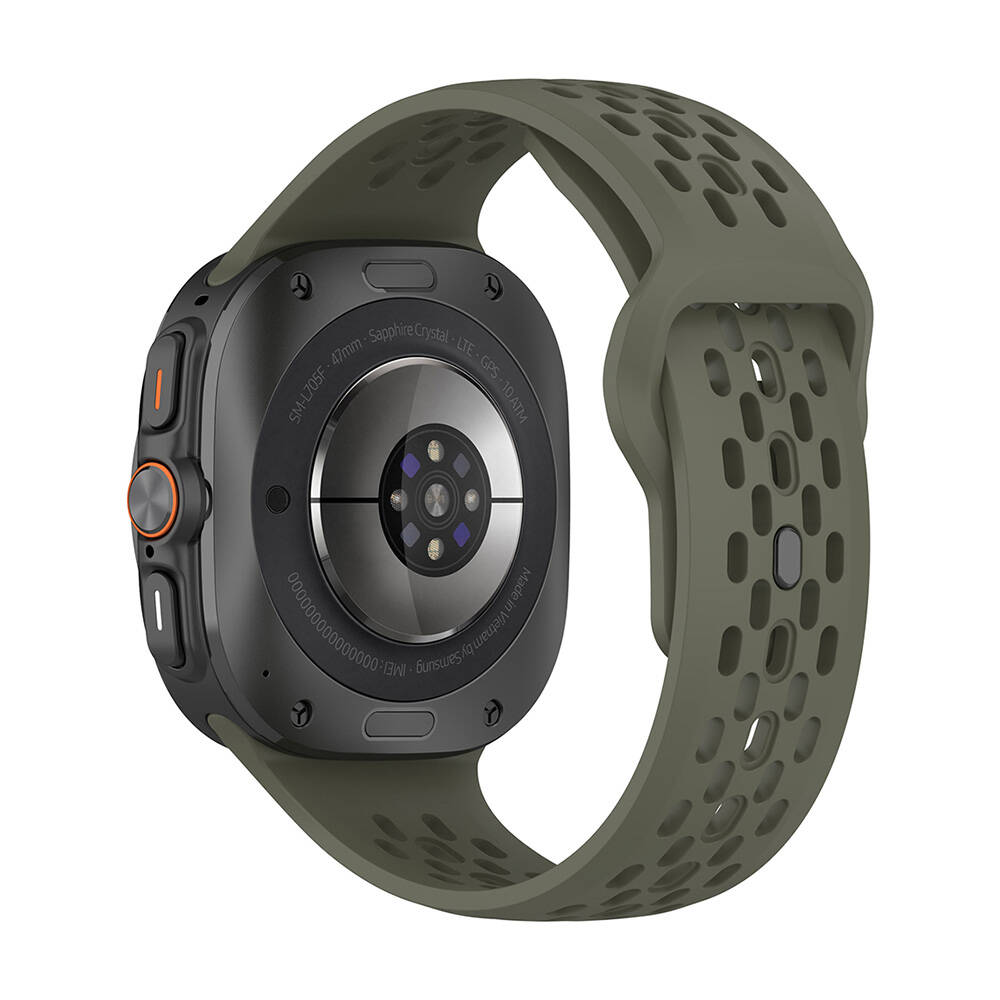 Samsung Galaxy Watch Ultra 47mm Uyumlu Zore KRD-119 Delikli Tasarım Silikon Kordon - 10