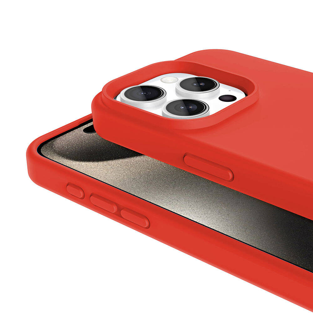 Apple iPhone 15 Pro Uyumlu Kılıf Magsafe Şarj Özellikli Sıvı Teknolojili Silinebilir Sert Zore Kivi Kapak - 7