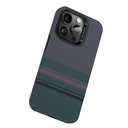 Apple iPhone 15 Pro Uyumlu Kılıf Magsafe Şarj Özellikli Karbon Fiber Tasarımlı Benks Aurora ArmorPro Kevlar Kapak - 1