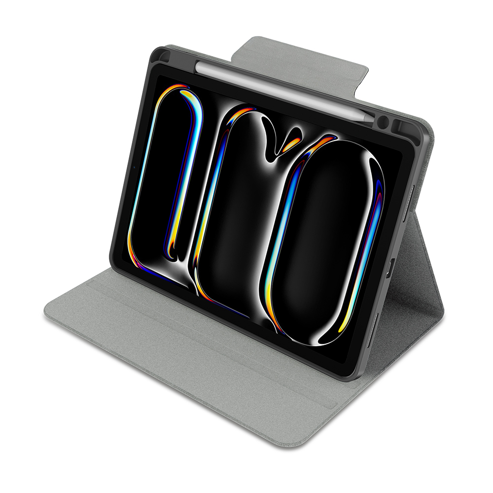 Apple iPad Air 13 2025 M3 Uyumlu Raptic Spin Detachable Folio PU Ayrılabilir Kalem Bölmeli Standlı Kılıf - 2