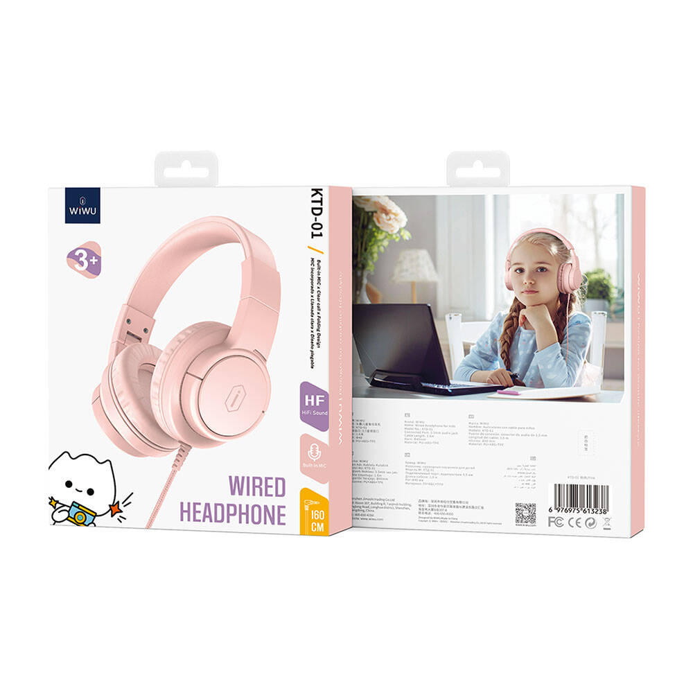 Wiwu KTD-01 Hi-Fi Ses Kaliteli Kablolu Katlanabilir 3.5mm Kulak Üstü Kulaklık - 8