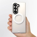 Samsung Galaxy Z Fold 6 Uyumlu Kılıf Magsafe Şarj Özellikli Youngkit Hidden Sand Serisi Kapak - 4