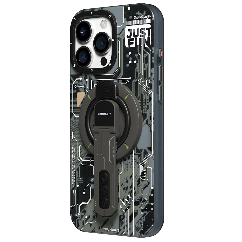 Youngkit Technology Serisi Telefon ve Tabletler için Magnetik Ring Stand - 15