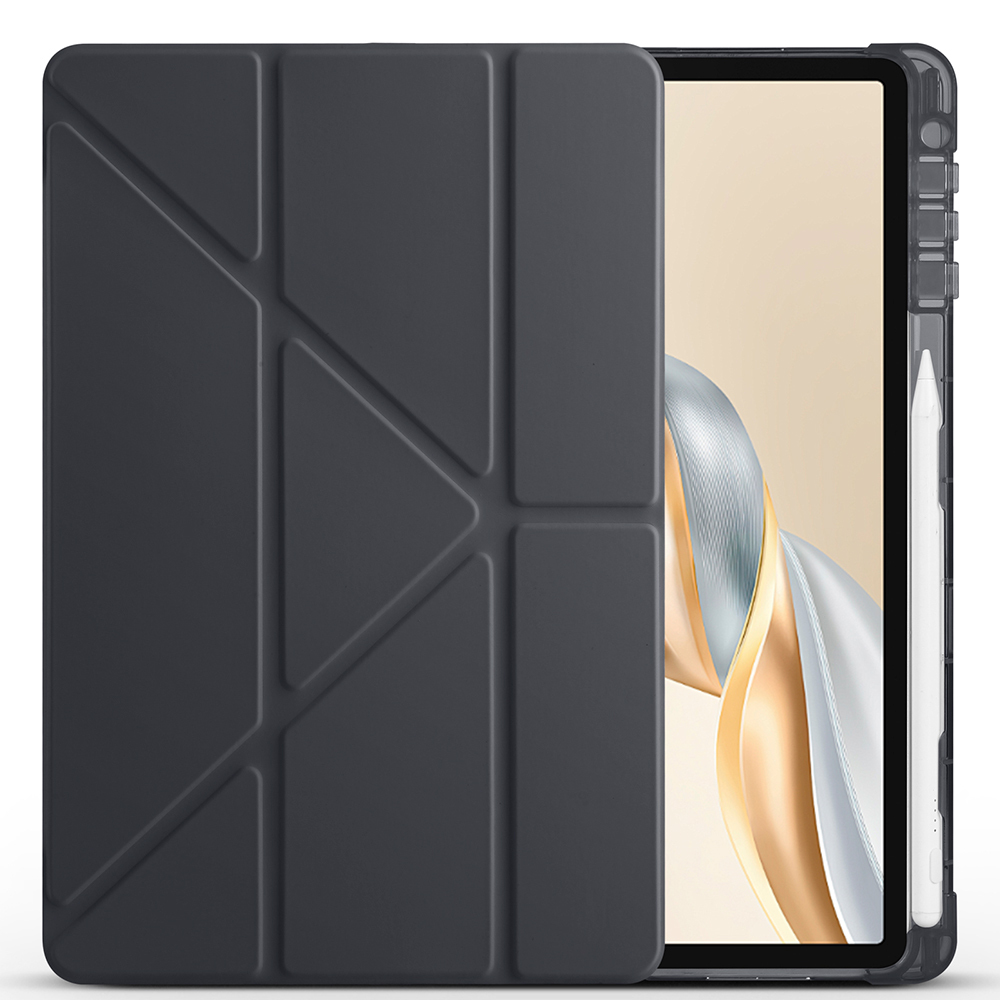 Honor Pad X9 Pro Uyumlu Kılıf Zore Tri Folding Kalem Bölmeli Standlı Kılıf - 5
