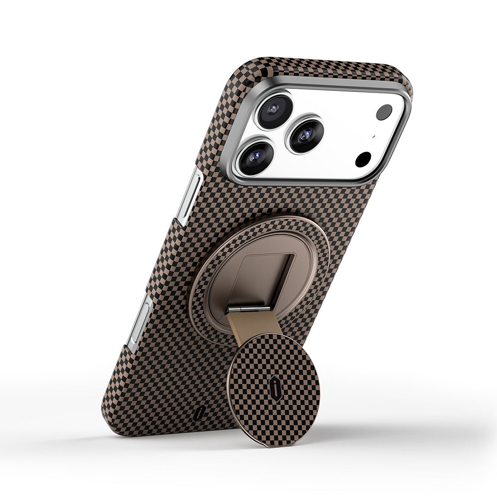 Wiwu Warriors Serisi Aramid Fiber 360 Derece Dönebilen Magnetik Ring Stand Telefon Tutucu - 4