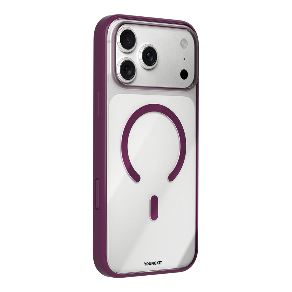 Apple iPhone 17 Pro Max Uyumlu Kılıf M-safe Şarj Özellikli Youngkit Clear Serisi Kapak - 1