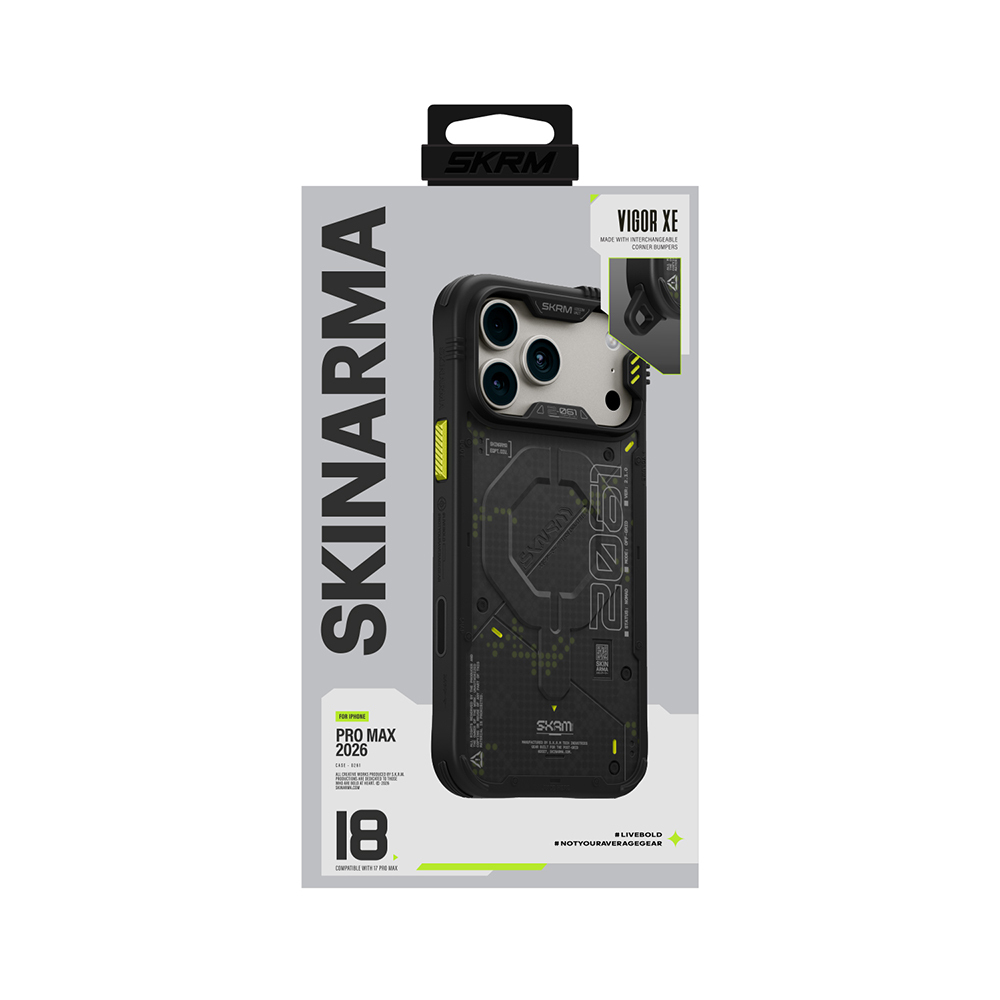 Apple iPhone 18 Pro Max Kılıf M-Safe Şarj Özellikli Airbag Tasarımlı Skinarma Vigor XE Kapak - 2