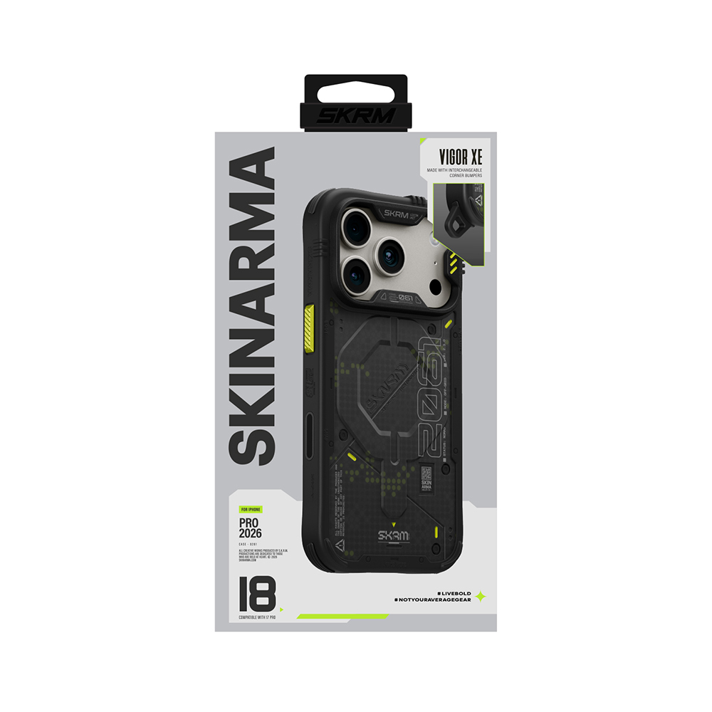 Apple iPhone 18 Pro Max Kılıf M-Safe Şarj Özellikli Airbag Tasarımlı Skinarma Vigor XE Kapak - 9