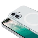 Apple iPhone 16 Plus Kılıf Zore Magsafe Şarj Özellikli Şeffaf Tek Kamera Çerçeveli Porto Kapak - 1
