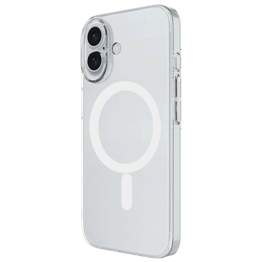 Apple iPhone 16 Plus Kılıf Zore Magsafe Şarj Özellikli Şeffaf Tek Kamera Çerçeveli Porto Kapak - 2