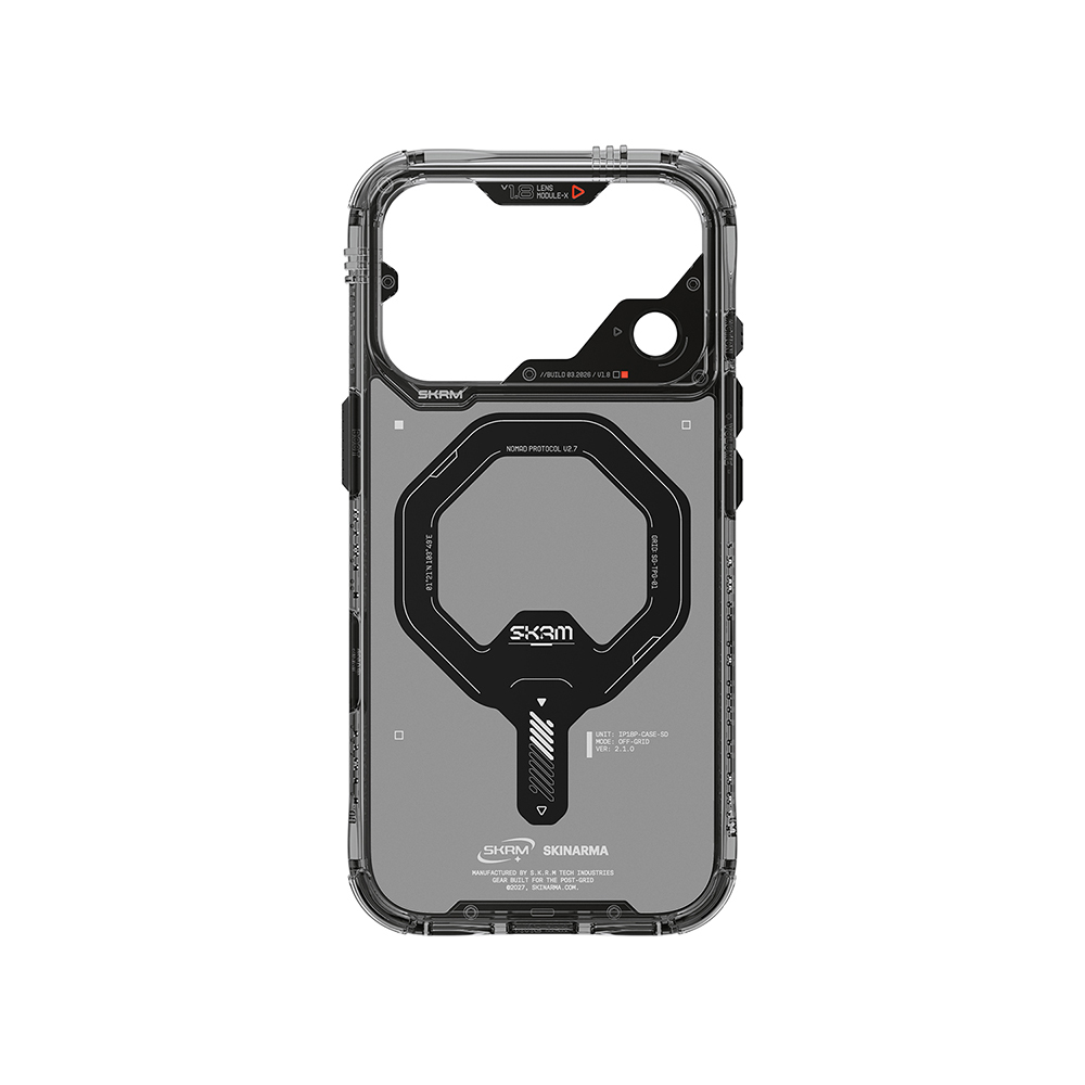 Apple iPhone 18 Pro Kılıf M-safe Şarj Özellikli Şeffaf Airbag Tasarımlı Skinarma Saido Mag-Charge Kapak - 3