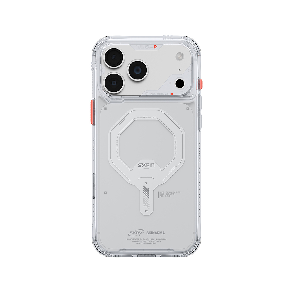 Apple iPhone 18 Pro Kılıf M-safe Şarj Özellikli Şeffaf Airbag Tasarımlı Skinarma Saido Mag-Charge Kapak - 7