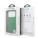 Apple iPhone 18 Pro Kılıf Lacoste Orjinal Lisanslı M-safe Şarj Özellikli PU Pike Desenli Metal Logolu Kapak - 7