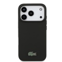 Apple iPhone 18 Pro Kılıf Lacoste Orjinal Lisanslı M-safe Şarj Özellikli PU Pike Desenli Metal Logolu Kapak - 2