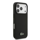 Apple iPhone 18 Pro Kılıf Lacoste Orjinal Lisanslı M-safe Şarj Özellikli PU Pike Desenli Metal Logolu Kapak - 3