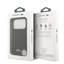 Apple iPhone 18 Pro Kılıf Lacoste Orjinal Lisanslı M-safe Şarj Özellikli PU Pike Desenli Metal Logolu Kapak - 7