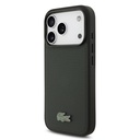 Apple iPhone 18 Pro Kılıf Lacoste Orjinal Lisanslı M-safe Şarj Özellikli PU Pike Desenli Metal Logolu Kapak - 1