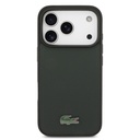 Apple iPhone 18 Pro Kılıf Lacoste Orjinal Lisanslı M-safe Şarj Özellikli PU Pike Desenli Metal Logolu Kapak - 2