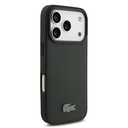 Apple iPhone 18 Pro Kılıf Lacoste Orjinal Lisanslı M-safe Şarj Özellikli PU Pike Desenli Metal Logolu Kapak - 3
