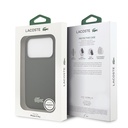 Apple iPhone 18 Pro Kılıf Lacoste Orjinal Lisanslı M-safe Şarj Özellikli PU Pike Desenli Metal Logolu Kapak - 7