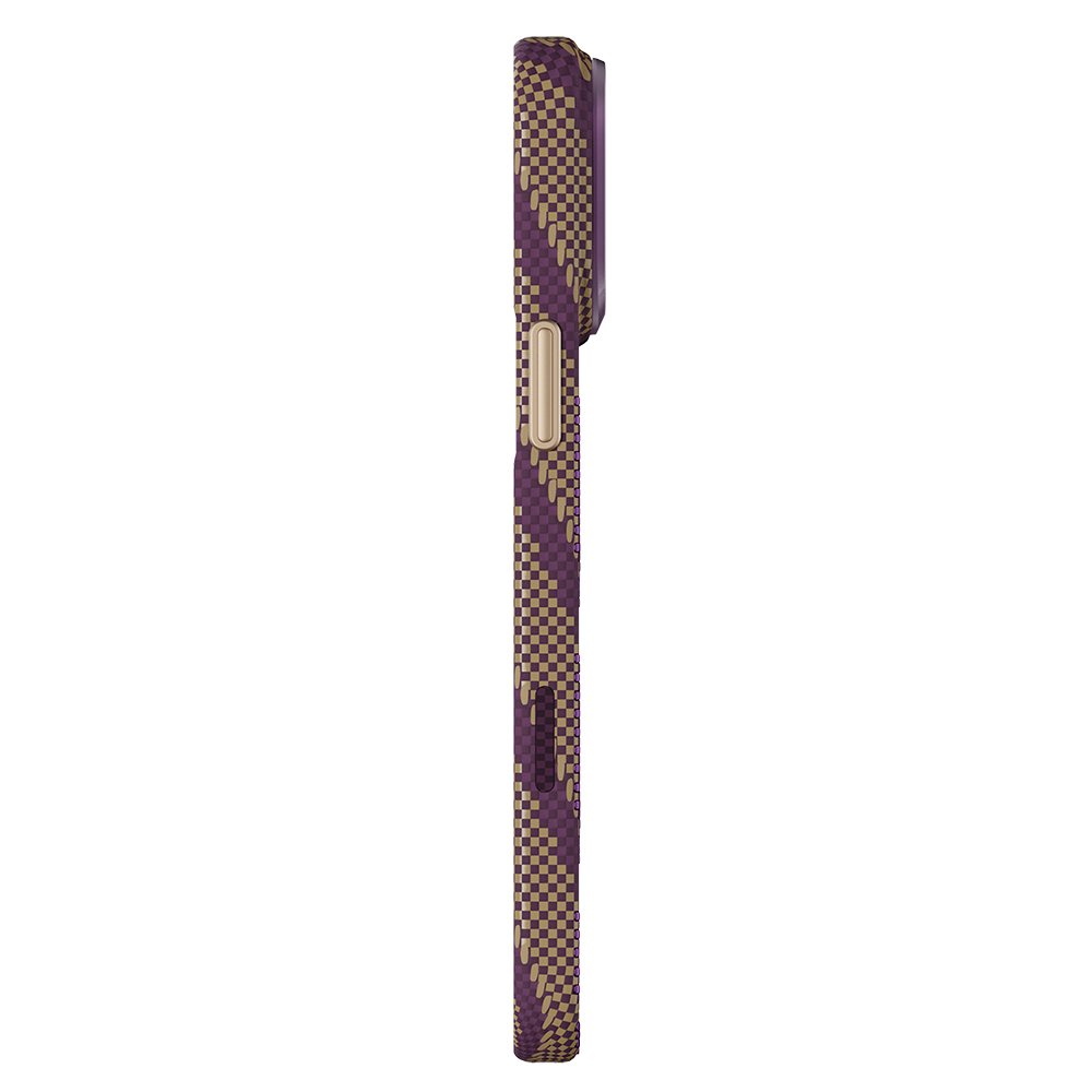 Apple iPhone 18 Pro Kılıf M-safe Şarj Özellikli Raptic Aramid Skin Scepter Serisi Karbon Kapak - 3