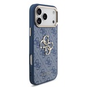 Apple iPhone 18 Pro Max Kılıf Guess Orjinal Lisanslı Gold Metal Kamera Çerçeveli 4G Desenli Metal Büyük 4G ve Yazı Logolu Kapak - 3
