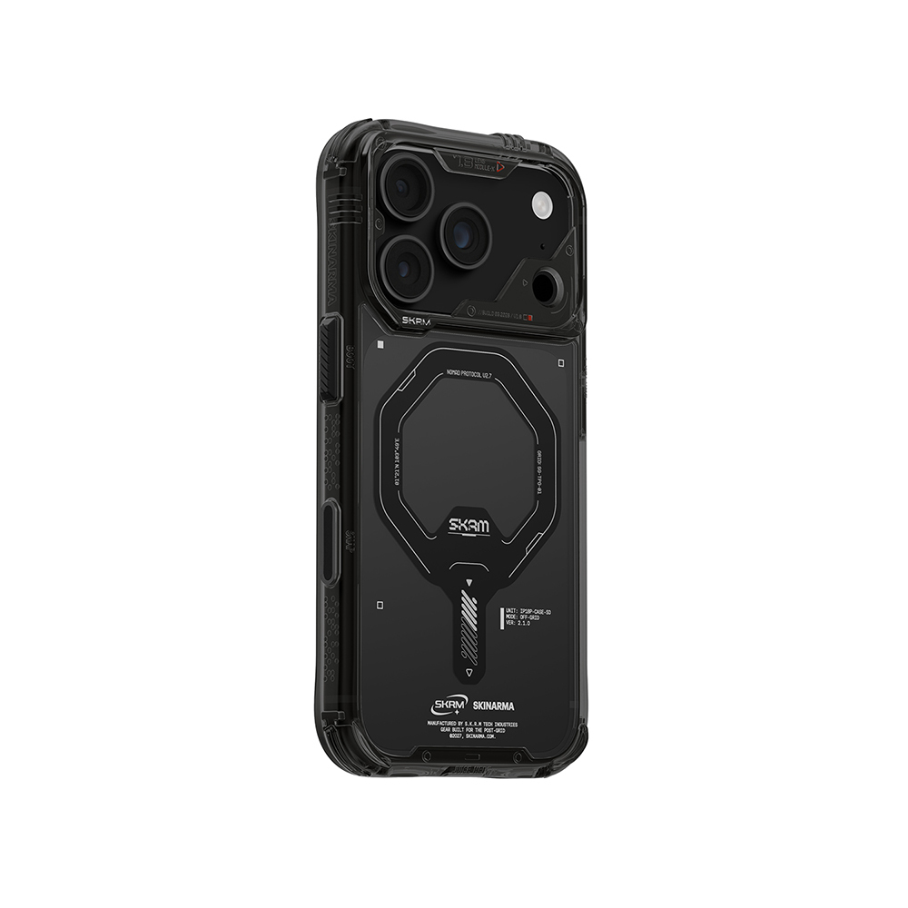 Apple iPhone 18 Pro Max Kılıf M-safe Şarj Özellikli Şeffaf Airbag Tasarımlı Skinarma Saido Mag-Charge Kapak - 1