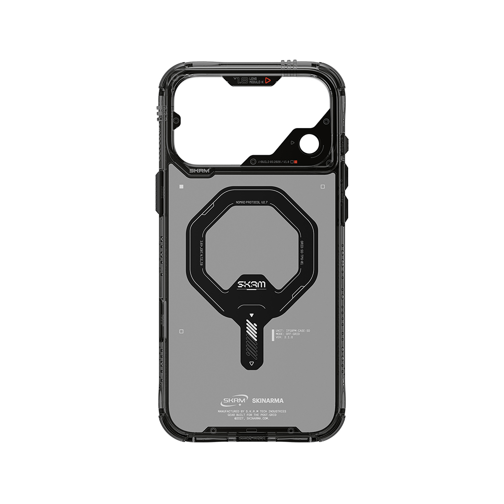 Apple iPhone 18 Pro Max Kılıf M-safe Şarj Özellikli Şeffaf Airbag Tasarımlı Skinarma Saido Mag-Charge Kapak - 8